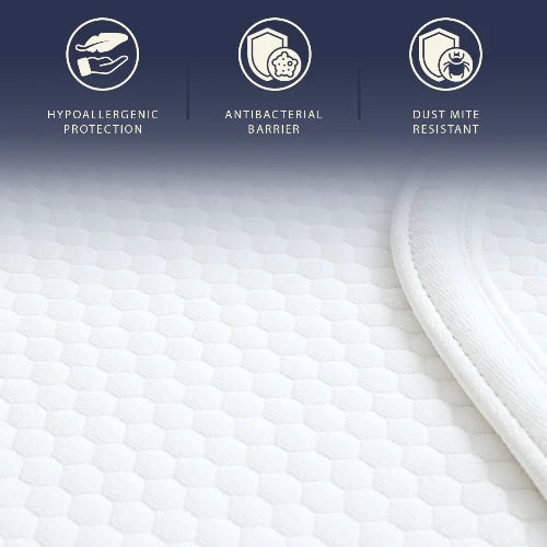 Coprimaterasso Impermeabile Matrimoniale 160x195 con Elastici | Proteggi Materasso Traspirante e Antibatterico | Tessuto Stress Free, Silenzioso, Traspirante e Anallergico