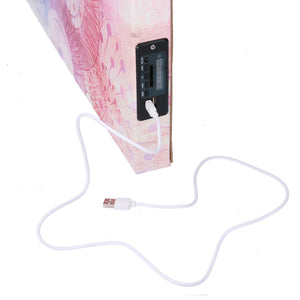 Quadro stampa bluetooth mare tartaruga blu cm60x60x4