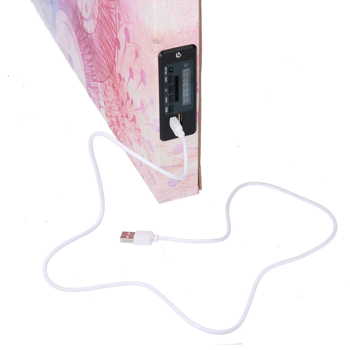 Quadro stampa bluetooth mare tartaruga blu cm60x60x4