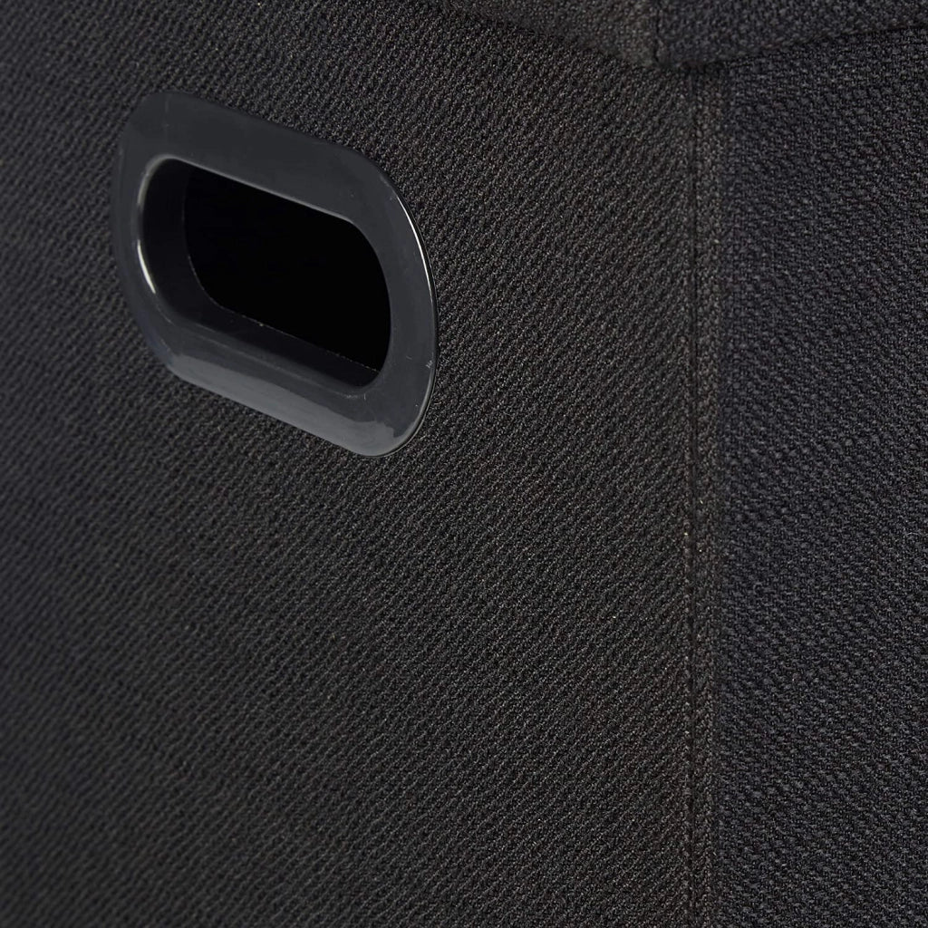 Sgabello panca panca pouf portaoggetti pieghevole 50 litri nero 13_0002776_2