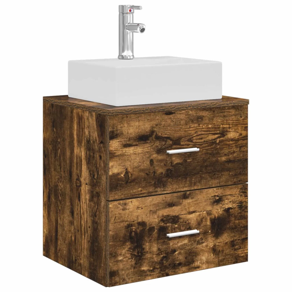 Set di mobili per il bagno 5 pcs Rovere Fumo 3406811
