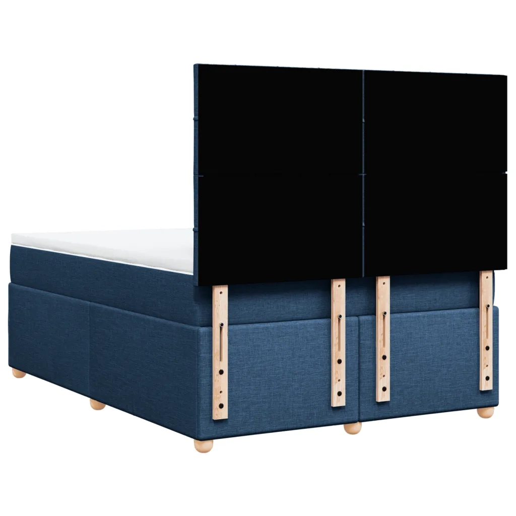 Giroletto a Molle con Materasso Blu 160x200 cm in Tessuto 3293637