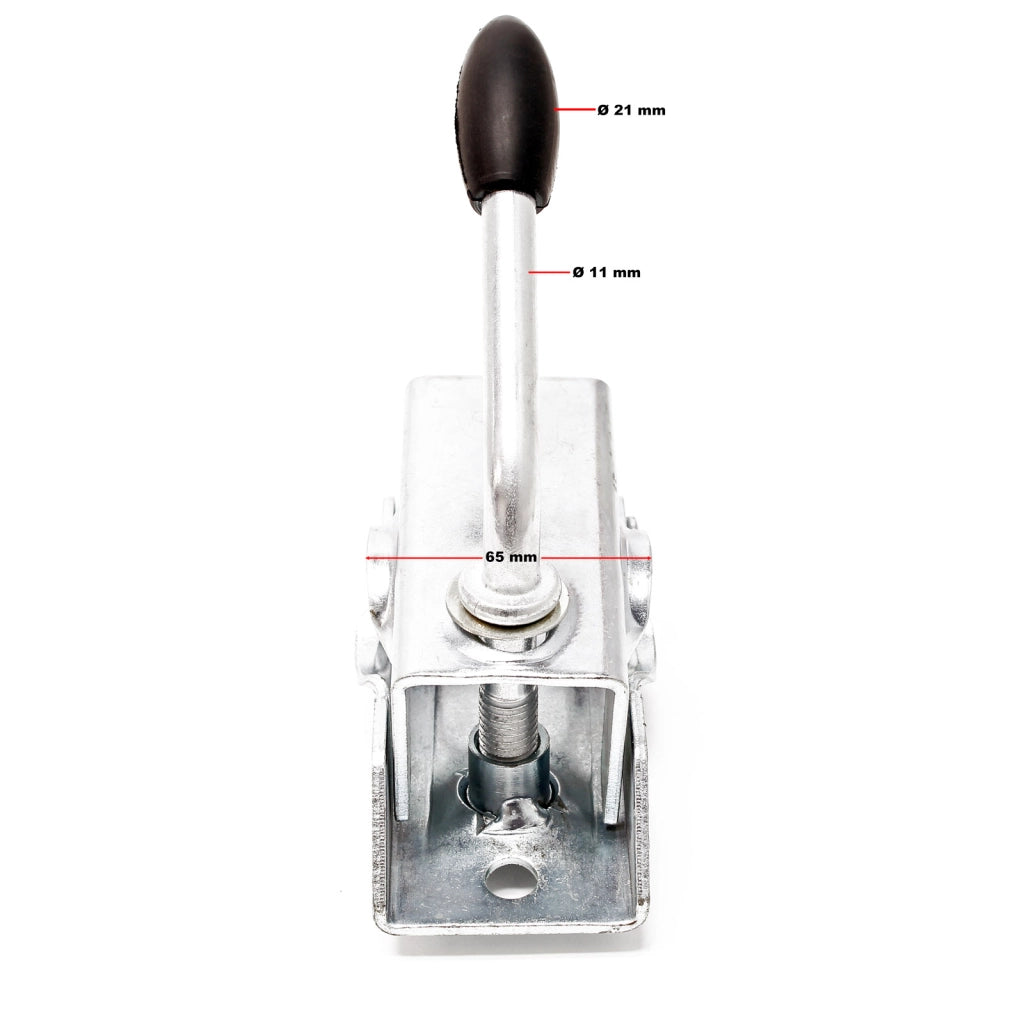 Piede stabilizzatore per rimorchio carrello appendice 2 pz. 700 mm x Ø 48 mm con morsa di supporto