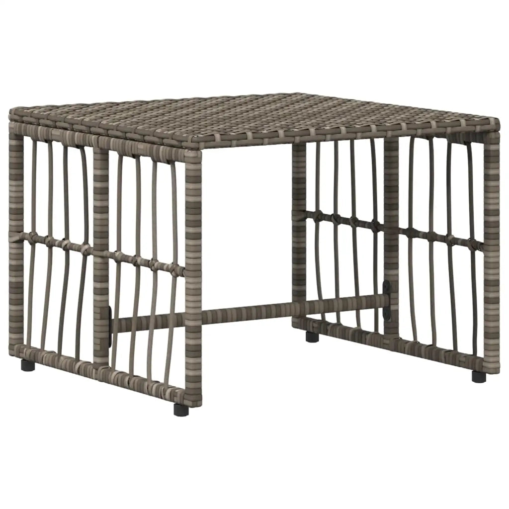 Set di Mobili da Esterno 5 pcs Nero e Grigio scuro