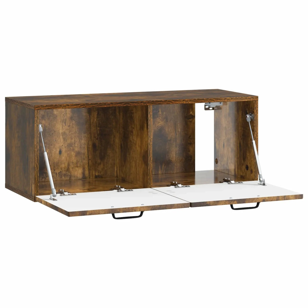 Mobile Porta TV da Muro Rovere Fumo 78,5 x 31 x 30 cm 899400