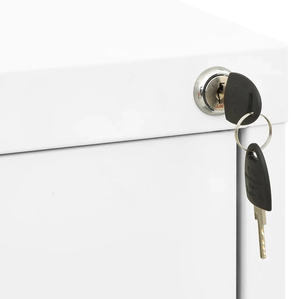 Schedario Bianco 46x62x72,5 cm in Acciaio 336270