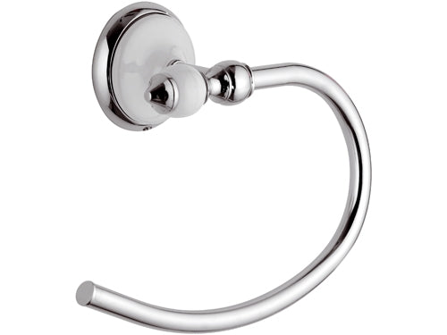 Portasalviette cromato ad anello - serie epoca