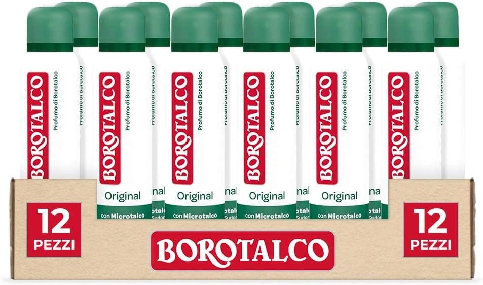 BOROTALCO SET 12 PZ DEO SPRAY 150 ML L'UNO NEW ORIGINAL + ASCIUTTO PROFUMO DI BOROTALCO