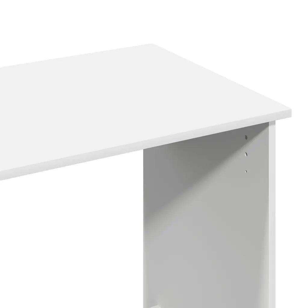 Scrivania Bianca 102x50x75 cm in Legno Multistrato 860463