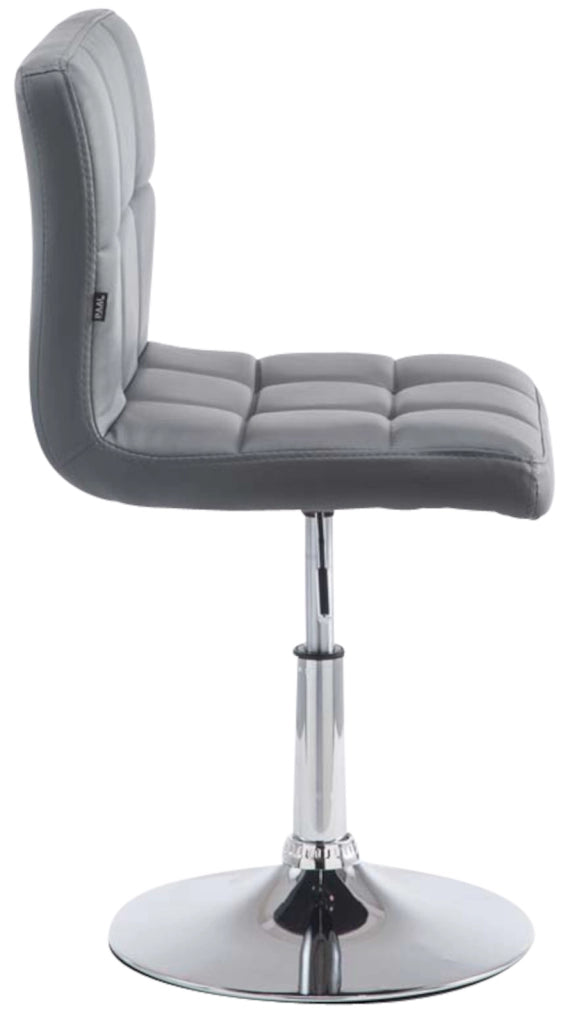Set 4 sedie da lounge Palma similpelle grigio