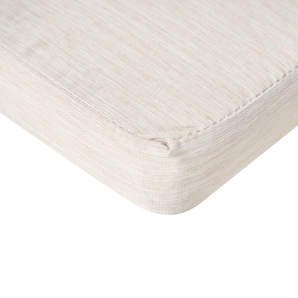 Cuscino per sedia da giardino in tessuto poliestere beige chiaro resistente raggi raggi UV