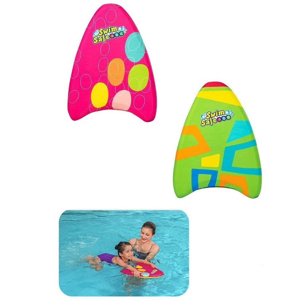 Trade Shop - Tavola Tavoletta Nuoto Per Bambini Swim Safe Taglia 3-6 Anni 42x32x3.5cm 32155 -