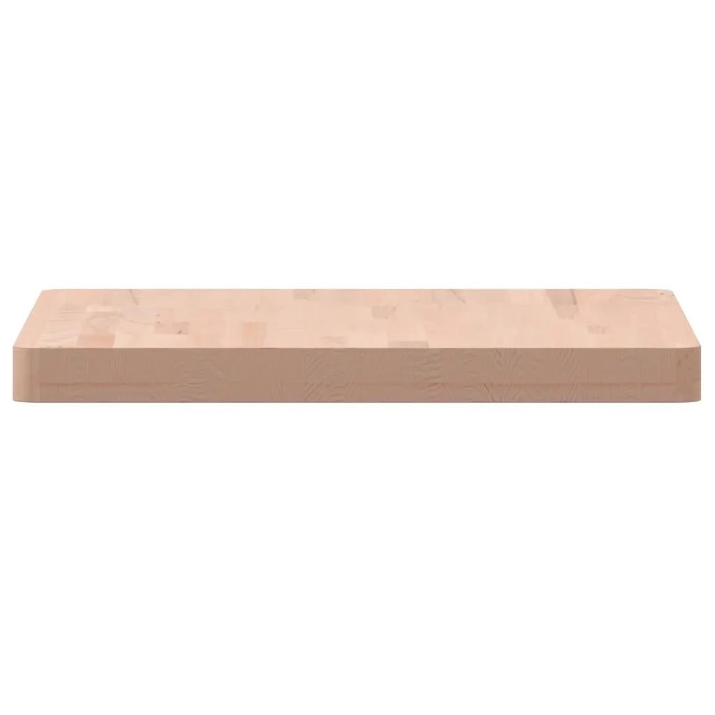 Piano per Tavolo 50x50x4 cm Quadrato Legno Massello di Faggio 355961
