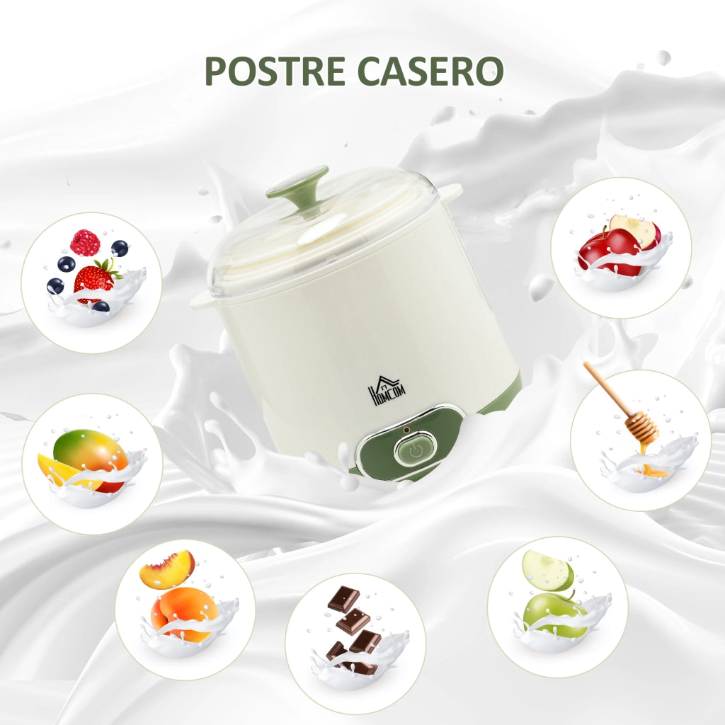 Yogurtera per Yogurt Greco 1,5L con Filtro ¨C Zephmum ¨C 19.5x17.5x21.4 cm Bianco