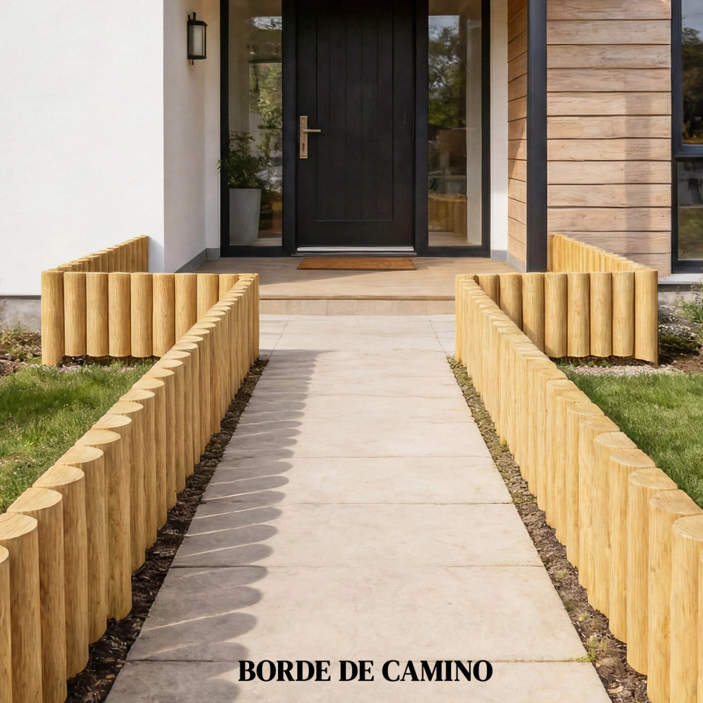 Pannello Decorativo Giardino ¨C Xylo ¨C Legno Naturale 176x38 cm