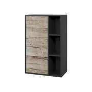 Vicco Libreria da parete Rovere nero/sabbia 50.1 x 78.4 cm con 2 scomparti chiusi