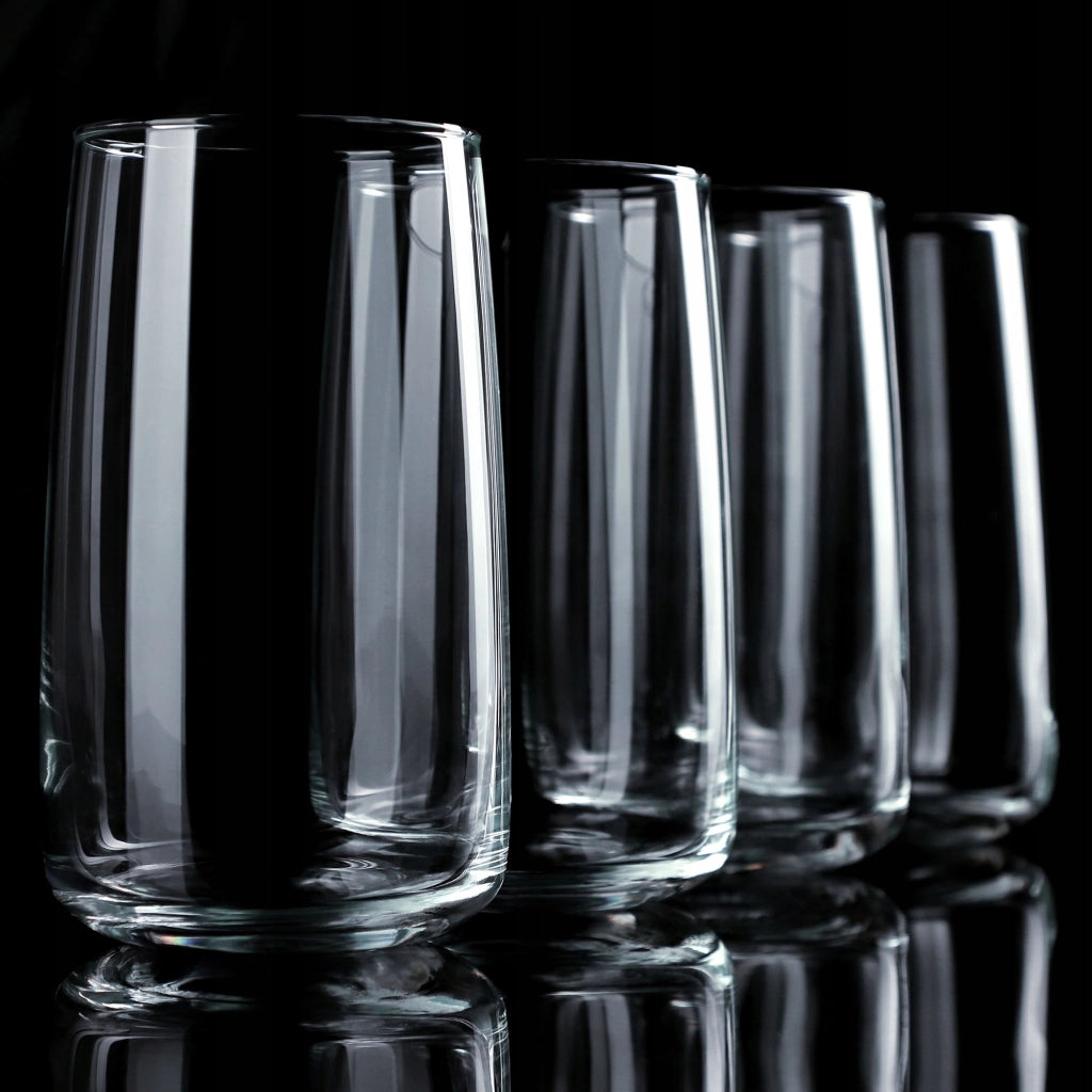 Set di 4 bicchieri da bibita KADAX da 480 ml, ideali come regalo.