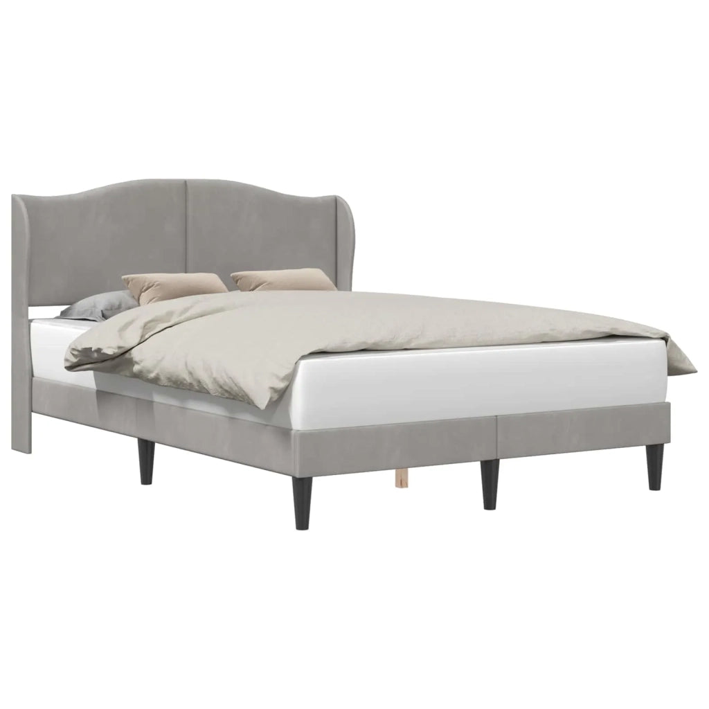 Struttura del letto Grigio Chiaro 160 x 200 cm Velluto 42027929