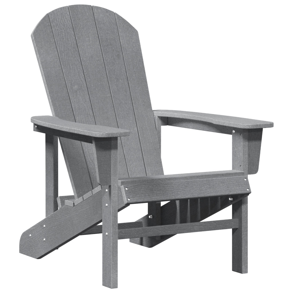 Set di Giardino 3 Pezzi Grigio Chiaro HDPE
