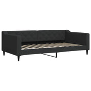 Letto singolo | Letto per adulti | Letto da Giorno Nero 100x200 cm in Tessuto