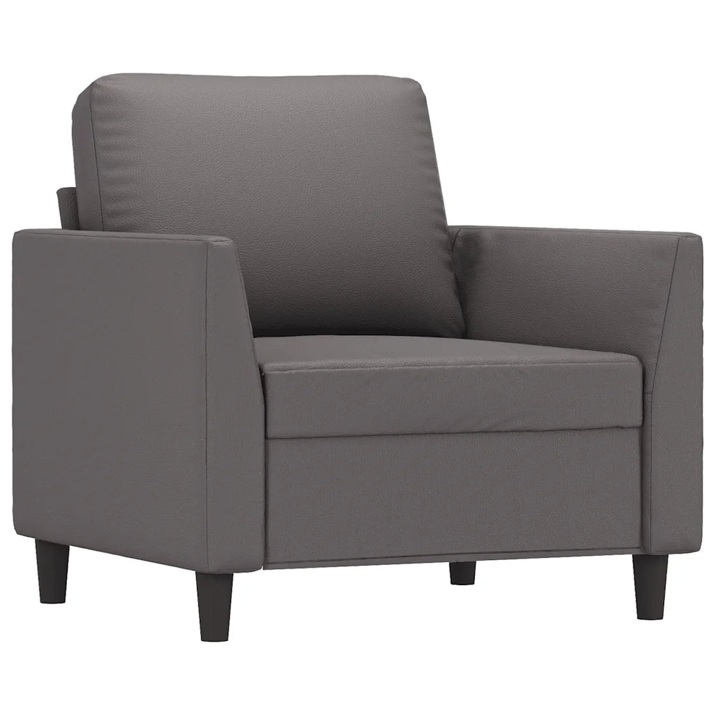 Poltrona-Divano Sedia Grigia 60 cm in Similpelle 261485