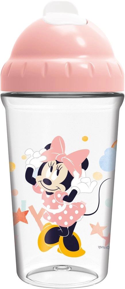 Bicchiere con Cannuccia flessibile per Bambini con grafica Disney Minnie da 295 ml