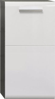 Organizzatore Bagno - Cassetto di Stoccaggio - Armadio per Bagno - Supporto per Oggetti - Organizzatore Bagno - Mobili in Legno - Rame/Argento - 35x68x34 cm