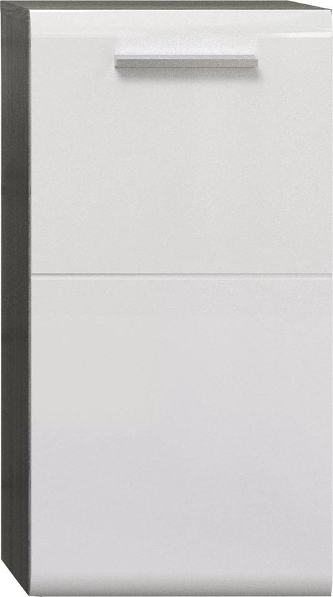 Organizzatore Bagno - Cassetto di Stoccaggio - Armadio per Bagno - Supporto per Oggetti - Organizzatore Bagno - Mobili in Legno - Rame/Argento - 35x68x34 cm