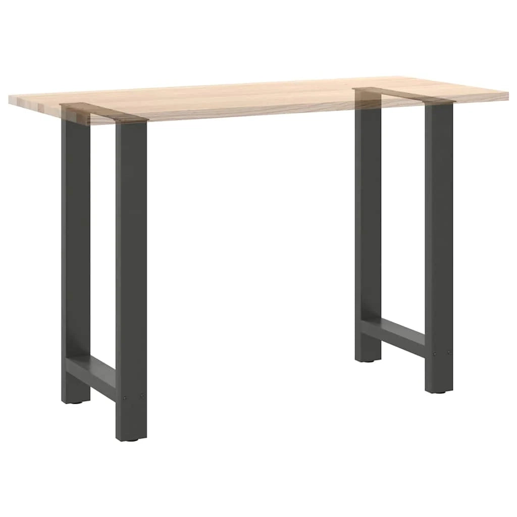 Set di 2 gambe robuste per tavolo da bar dal design moderno 50 x 90-91 cm acciaio antracite 02_0057570