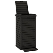 Cestino da esterno 41 x 41 x 86 cm polipropilene nero 02_0006069