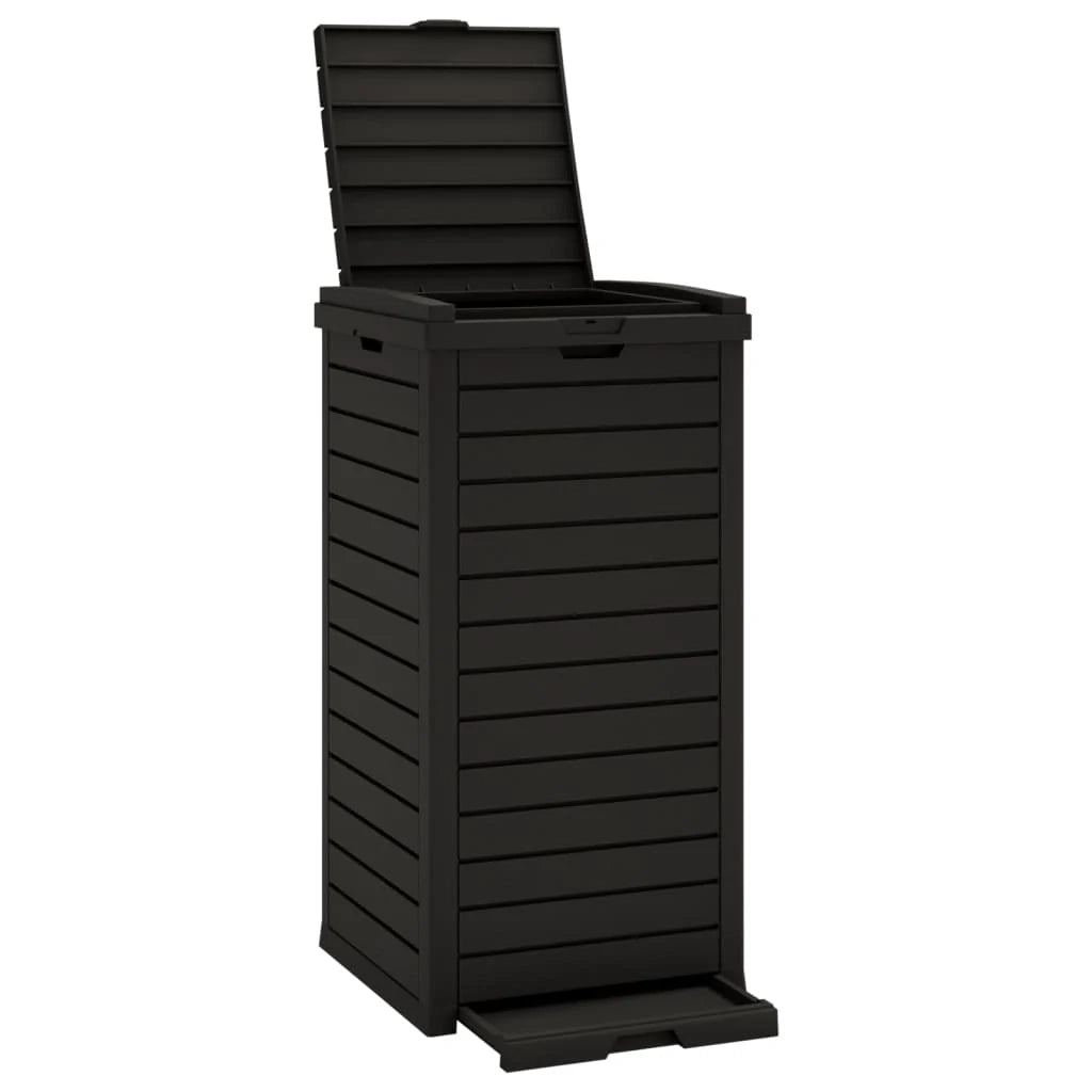 Cestino da esterno 41 x 41 x 86 cm polipropilene nero 02_0006069