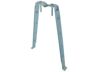 ZANCA DA MURARE AD U PER ANTENNA REGOLABILE  tipo regolabile cm.50/70