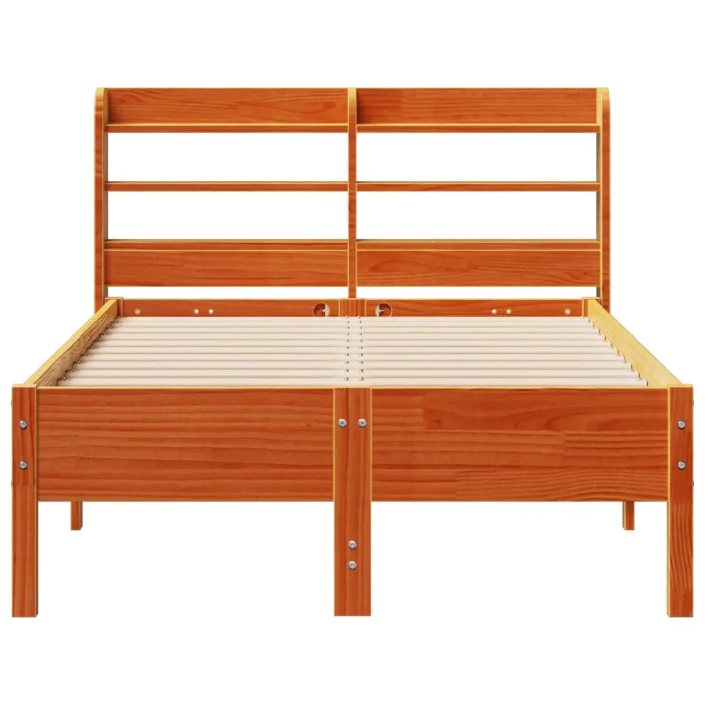 Letto senza Materasso Marrone Cera 75x190 cm in Legno di Pino 3306914