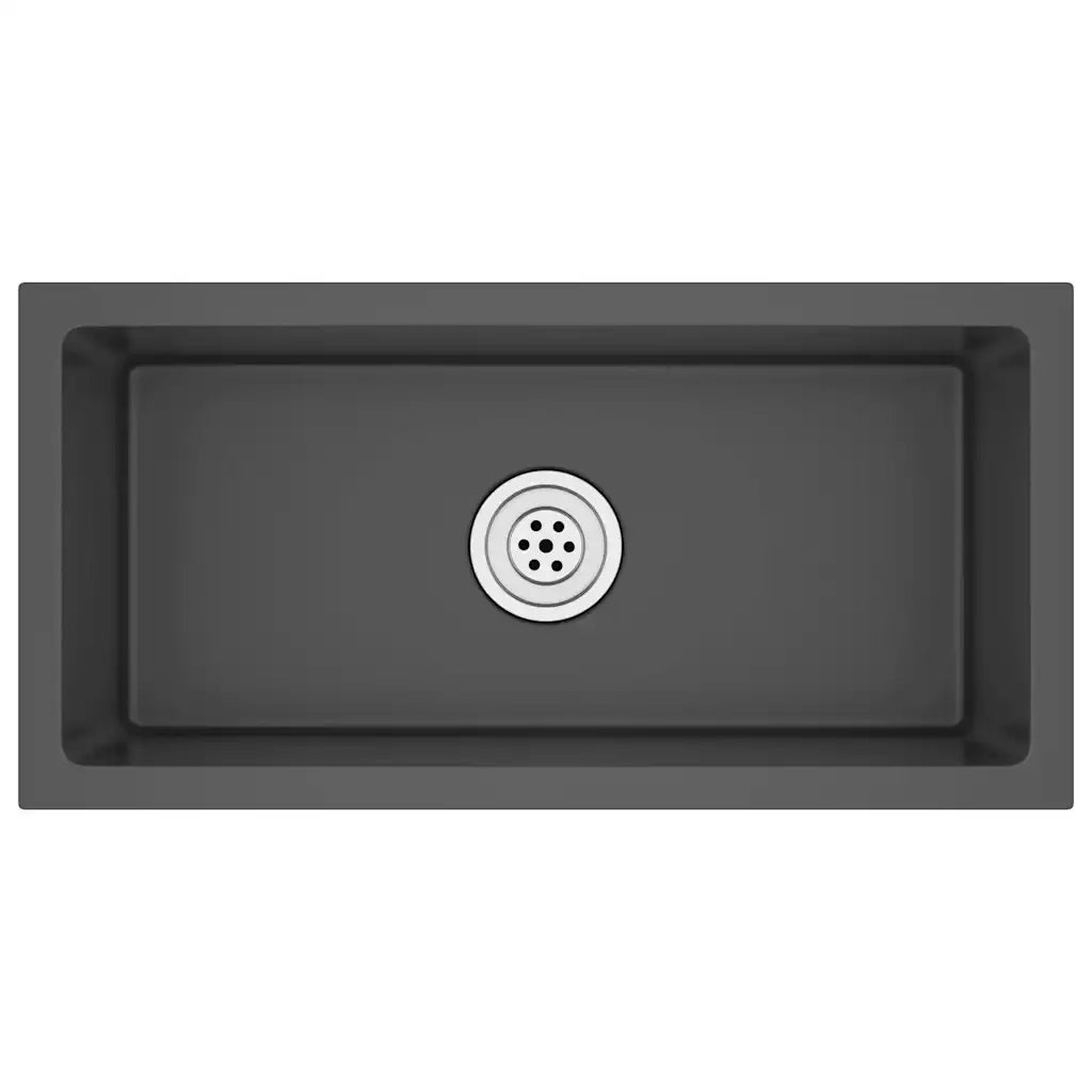 Lavello da Cucina Lavorato a Mano Nero Acciaio Inox CFW3602402