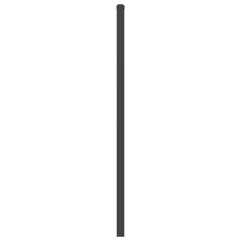 Testiera in Metallo Nero 193 cm