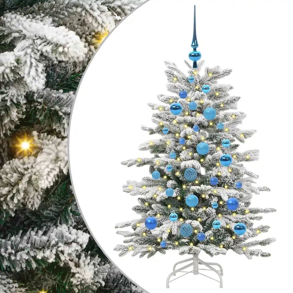 Albero di Natale Artificiale con Rami Pieghevoli Bianco 120 cm 3395629