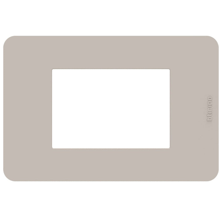 Placca Bticino MatixGO Tones 3 moduli sand JA4803TS