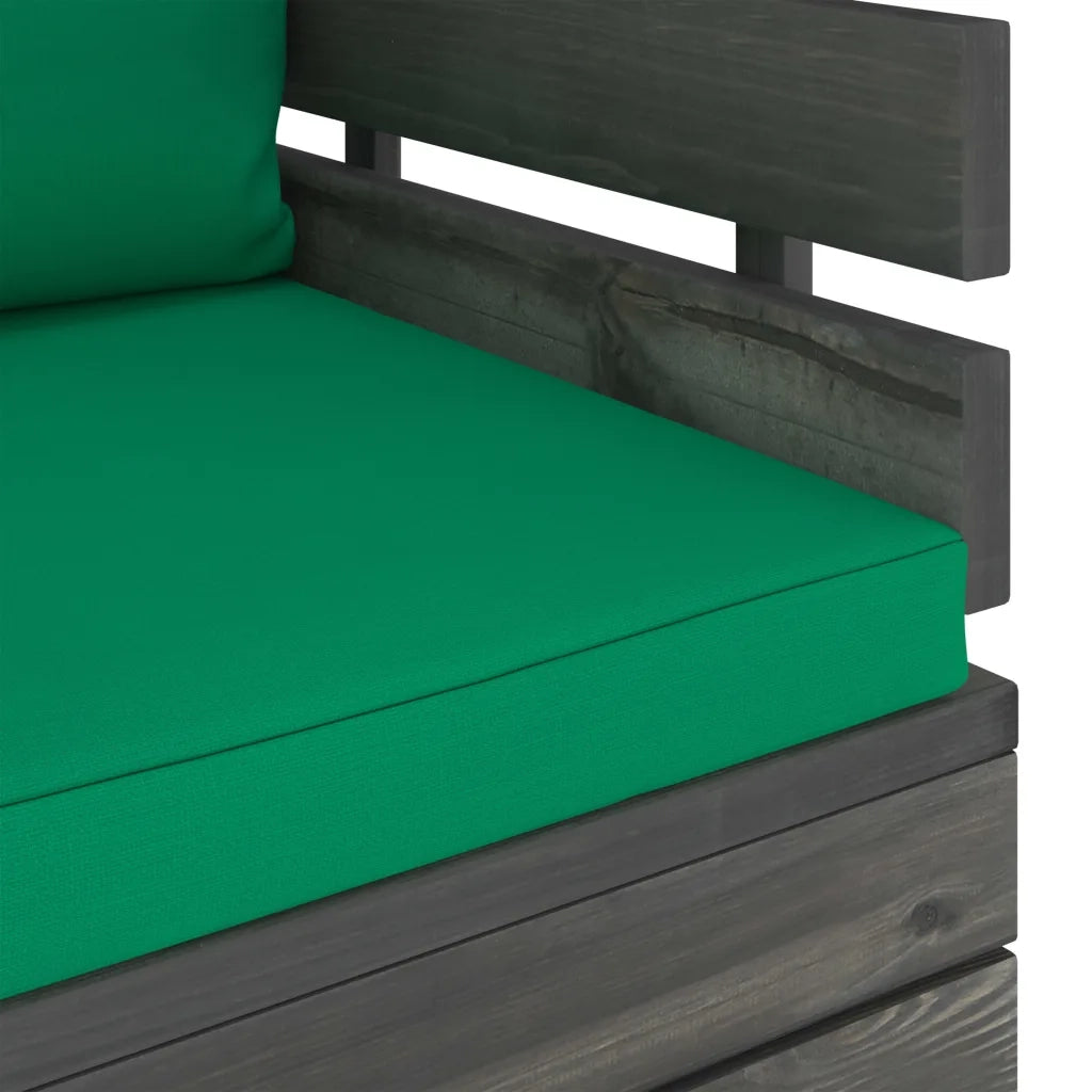 Poltrona da Giardino con Cuscini in Legno di Pino cod mxl 74528