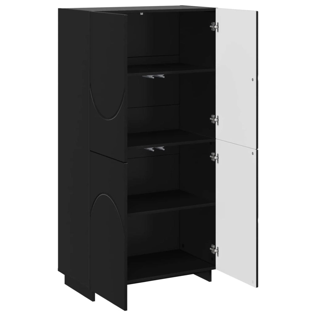 Credenza Nero 79 x 41 x 151 cm Legno ingegnerizzato 3433110