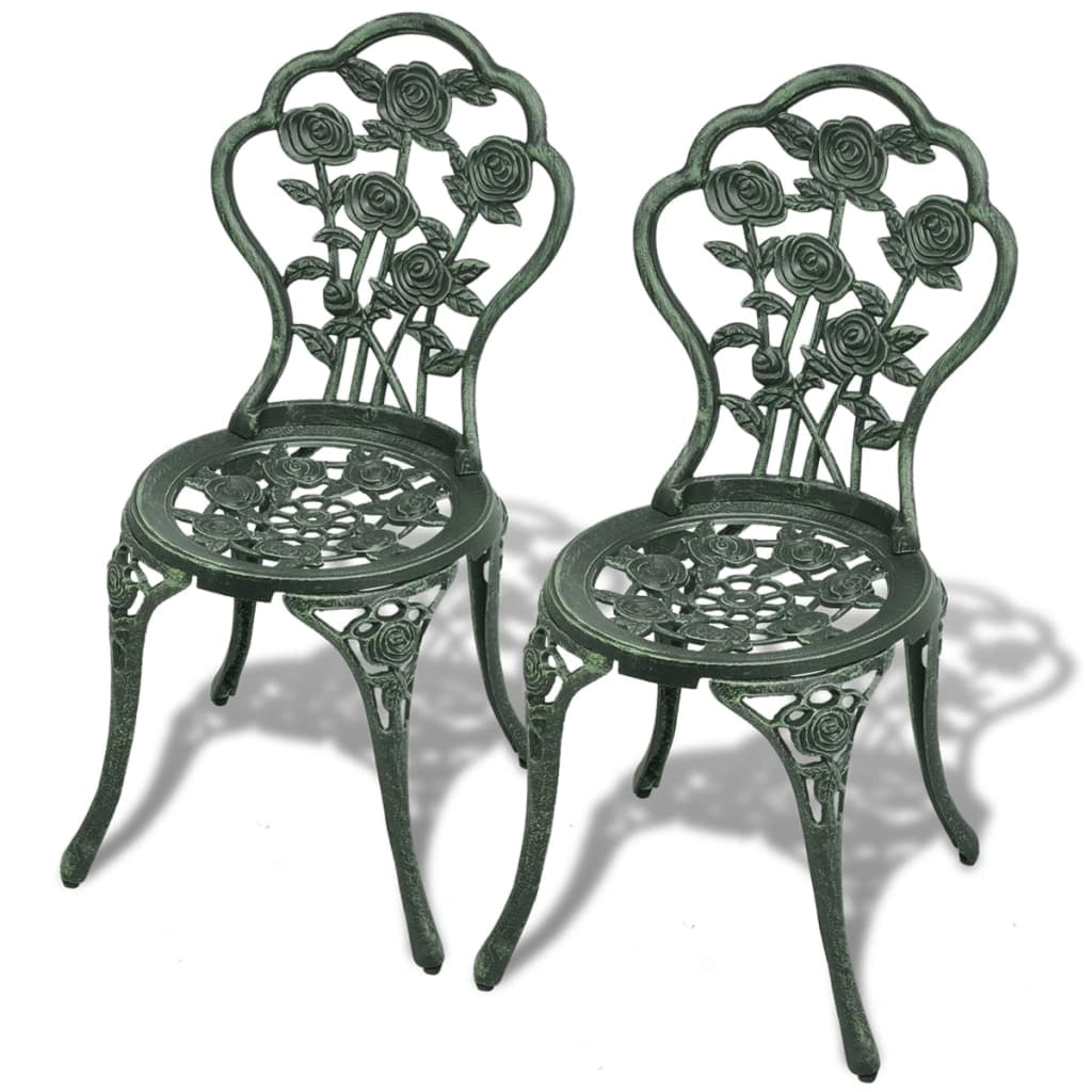 Set bistrot 3 pezzi in alluminio pressofuso verde 02_0014490