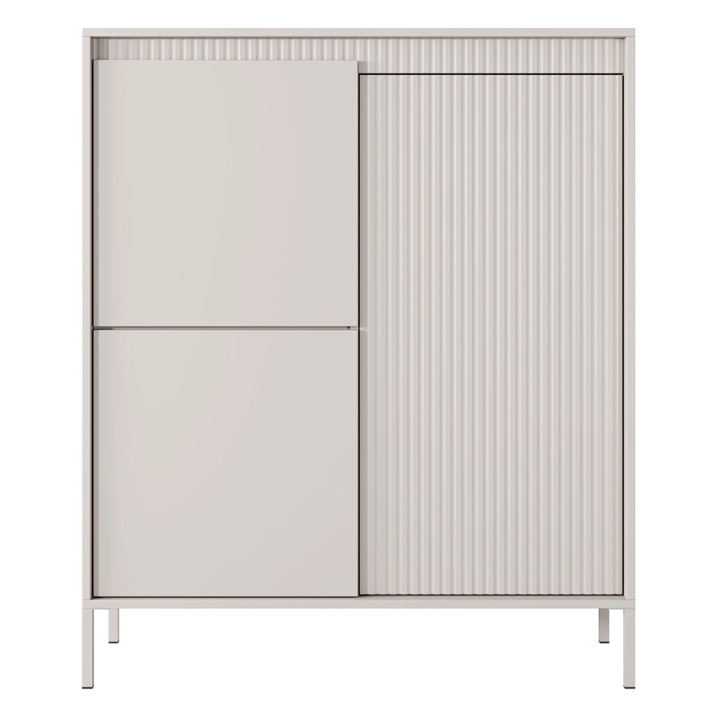 Madia Hatolaro, Credenza 5 Ripiani, 104x40x123h cm Beige