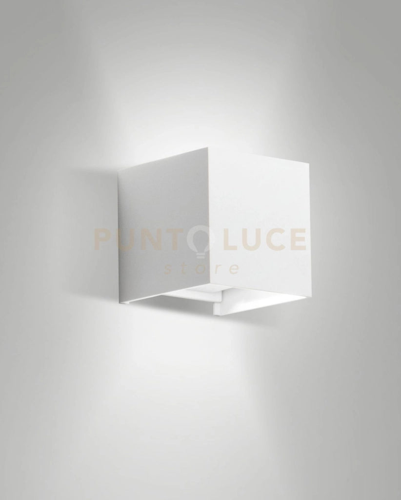 CUBA APPLIQUE DA ESTERNO  A LED DOPPIA EMISSIONE 12W 3000K 1448LM BIANCA IP54