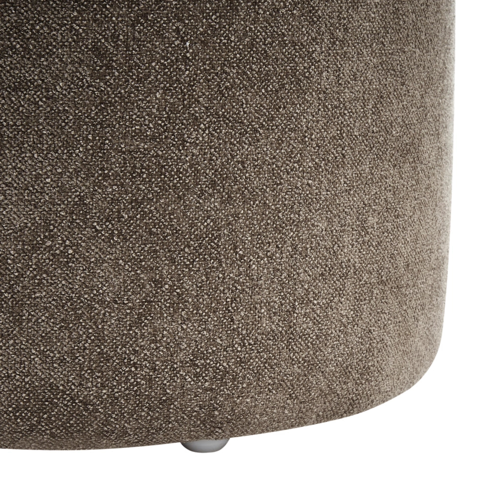 Panchina Marrone Boucle da salotto o camera da letto con gambe larghe in stile moderno