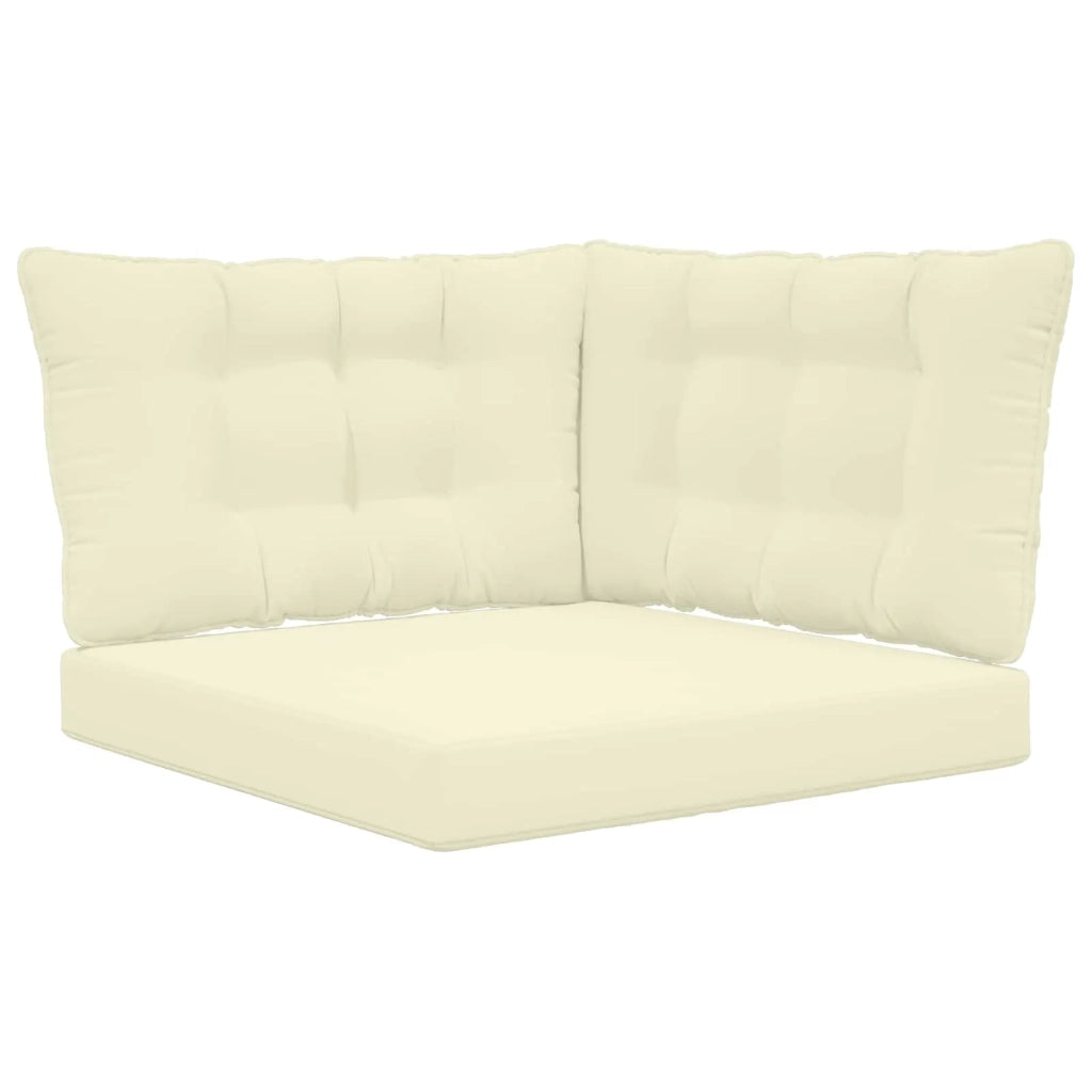 Cuscino per divano da esterno 3 pcs Crema Poliestere 900916