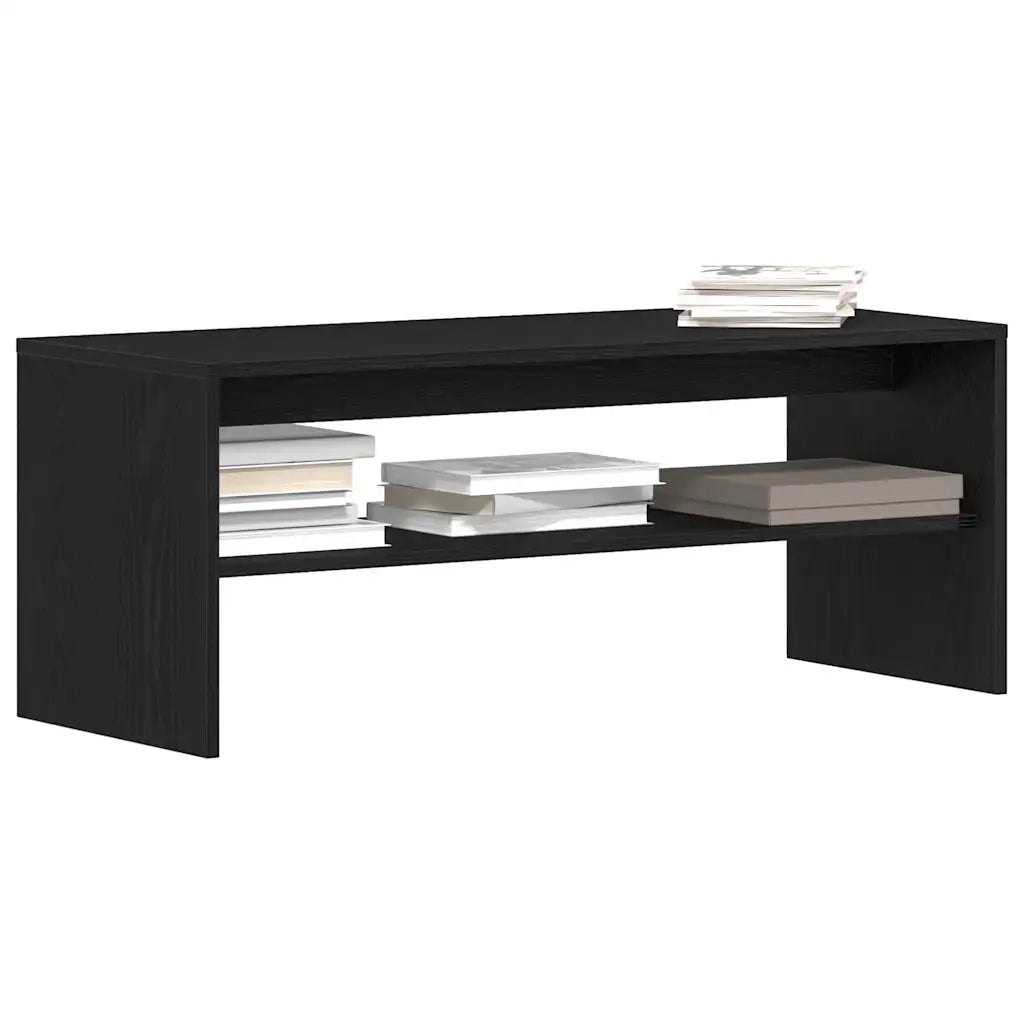 Mobile Porta TV Rovere Nero 100x40x40 cm in Legno Multistrato 859119