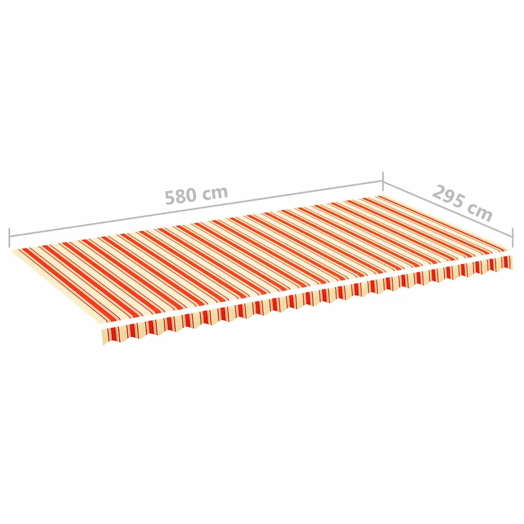 Tessuto di Ricambio per Tenda da Sole Giallo e Arancio 6x3 m 312023