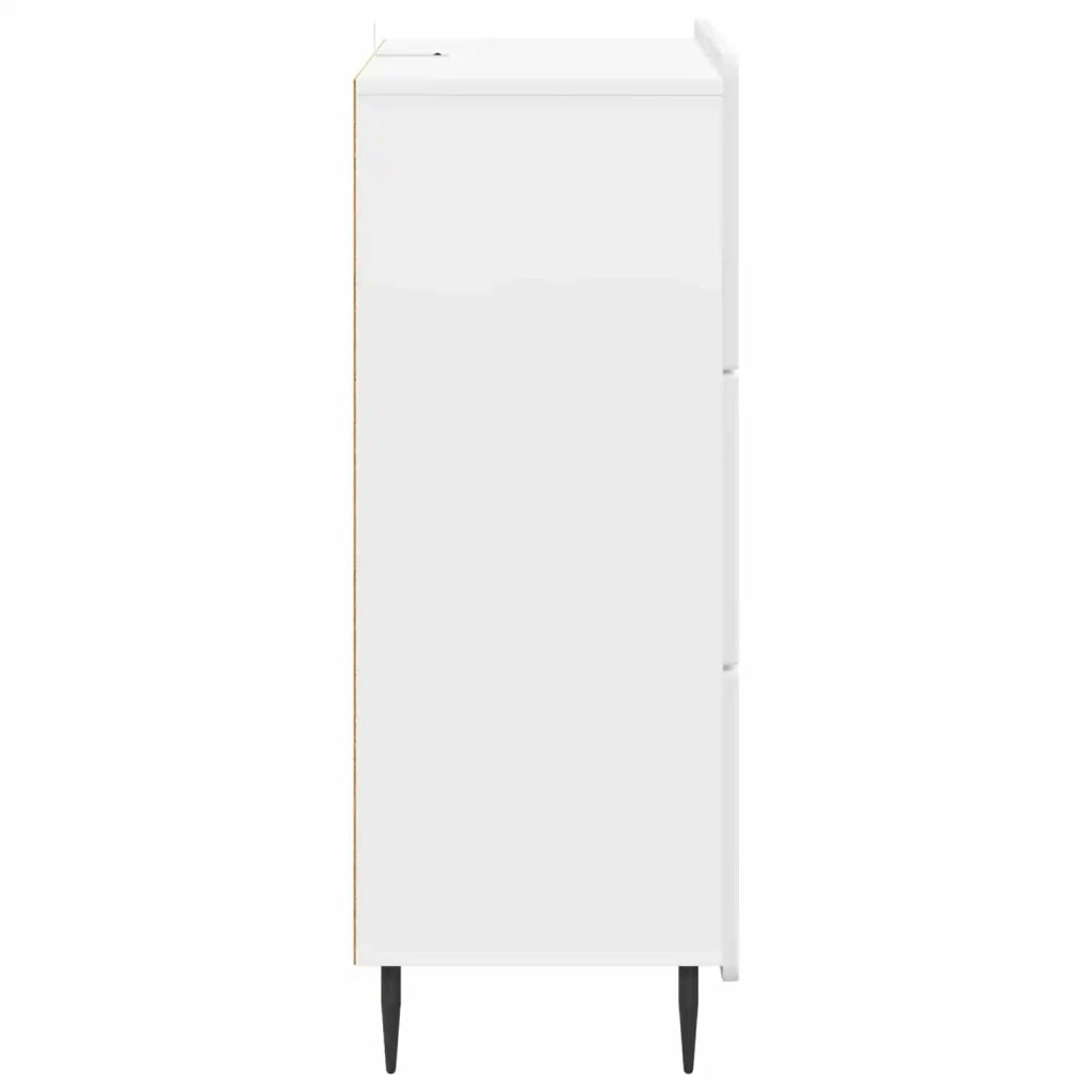 Mobile con Cassetti Bianco Lucido 66 x 34,5 x 92 cm 894379