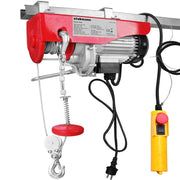 Argano Montacarico Paranco Elettrico Verricello Sollevatore Carico 125 - 250 kg Rosso