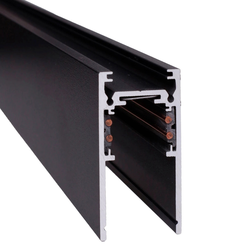 Binario magnetico profondo 2m nero da soffitto Maxlight