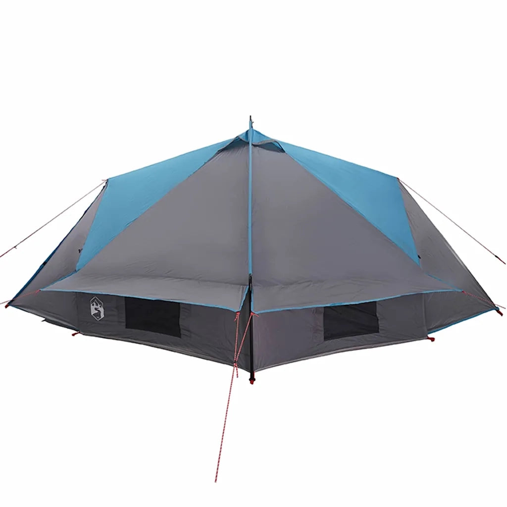 Tenda a struttura a piramide per 6 persone Blu e Grigio 42004072